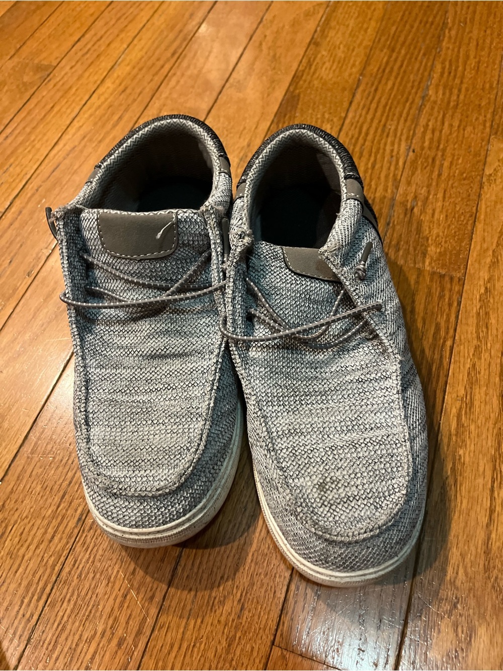 Men's Casual Knit Slip-On Loafers in Heather Gray